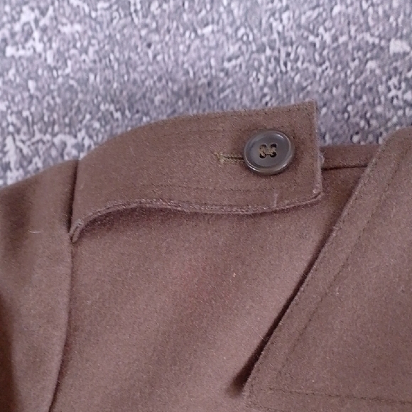 Max Mara MAX&Co GIACCONE CABAN COAT Brown Double-Breasted Jacket - Picture 7 of 11